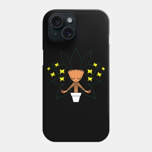 Superhero Cute Adorable Alien Doing Yoga Meditation Phone Case