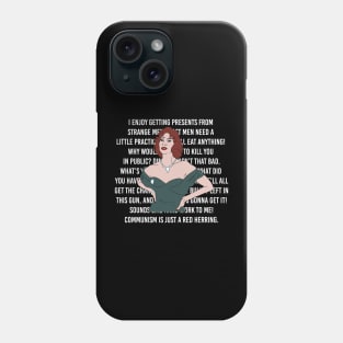 Miss Scarlet's Clue Quotes Phone Case