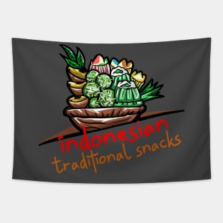 Indonesian Traditional Snacks Tapestry