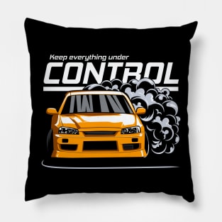 Keep everything under control (orange) Pillow