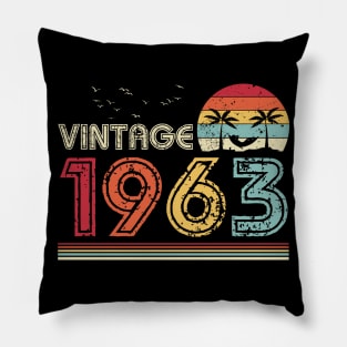 Vintage 1963 Limited Edition 58th Birthday Gift 58 Years Old Pillow