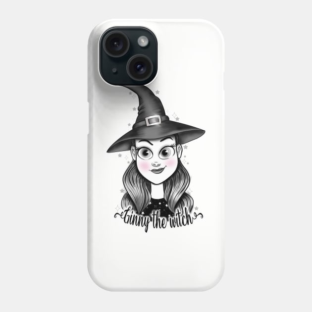 Ginny the witch Phone Case by Manxcraft