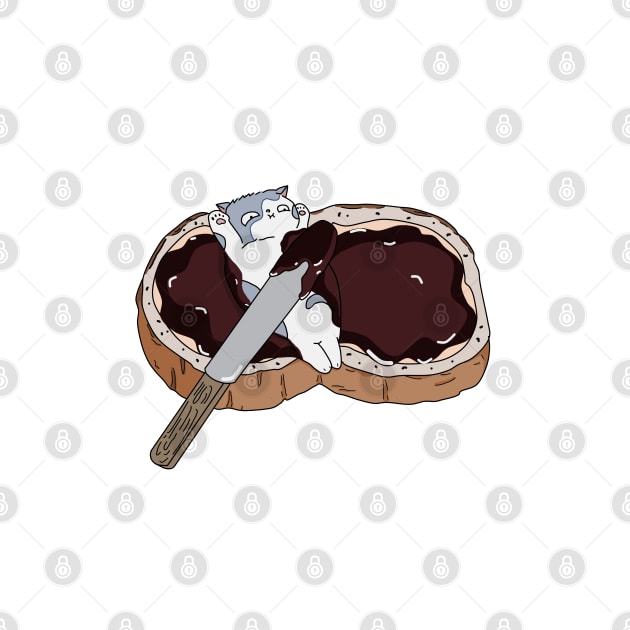 Cat on Bread by SirBobalot