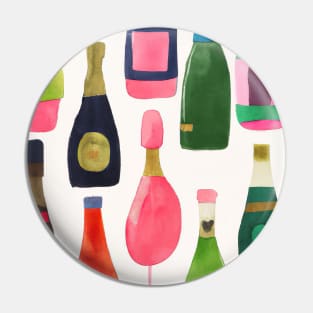 Bottles Pattern Painting Pin