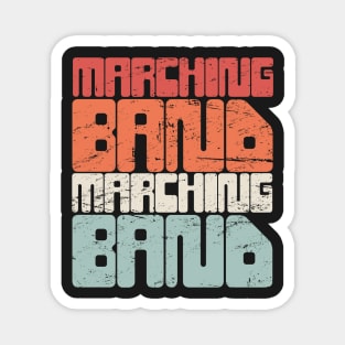 Retro Vintage 70s MARCHING BAND Magnet