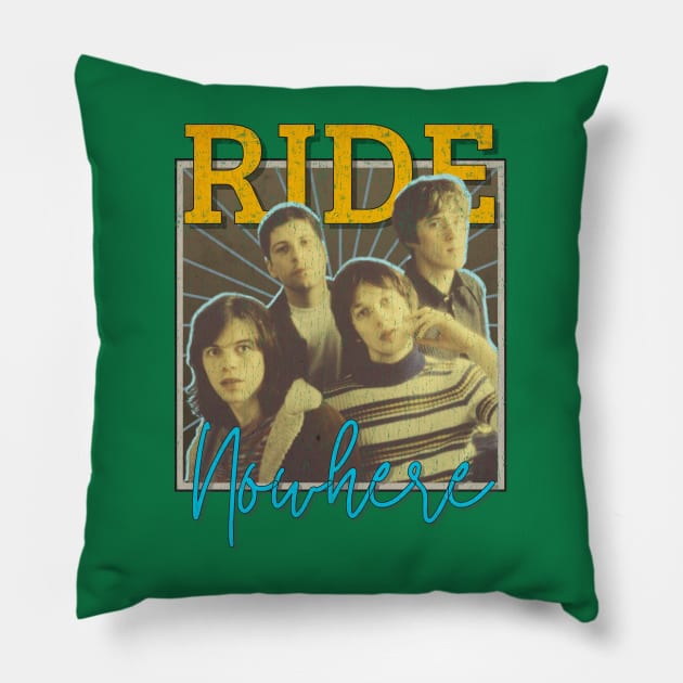 Ride Vintage 1988 // Nowhere Original Fan Design Artwork Pillow by A Design for Life