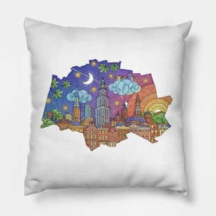 Groningen (colour version) Pillow
