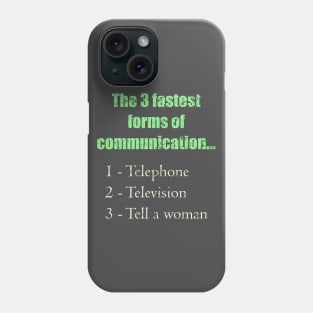 The Three Quickest Modes of Communication Phone Case