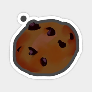 Dark Chocolate Chip Cookie Magnet