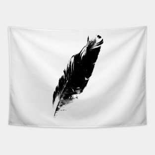 Sacred Feather Modern Photo Art Tapestry