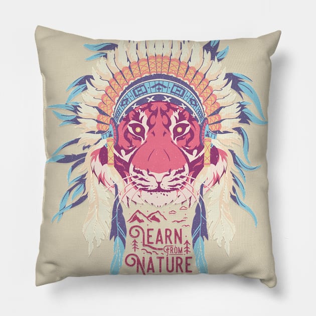 Learn from Nature Pillow by bykai