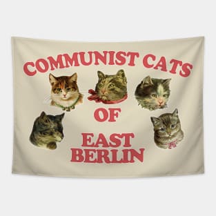 Communist Cats Of East Berlin //// Retro Style Cat Lover Gift! Tapestry