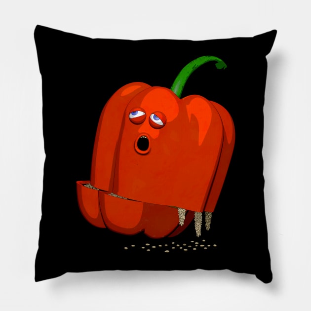 Dying Paprika Pillow by Drop23