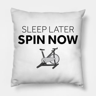 Sleep Later Spin Now Pillow