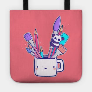 Paintbrush Panda Tote