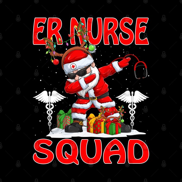 Christmas Er Nurse Squad Reindeer Pajama Dabing Santa by intelus