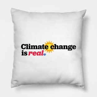 Climate change is real Pillow