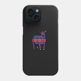 Serape Cow Silhouette  - NOT FOR RESALE WITHOUT PERMISSION Phone Case