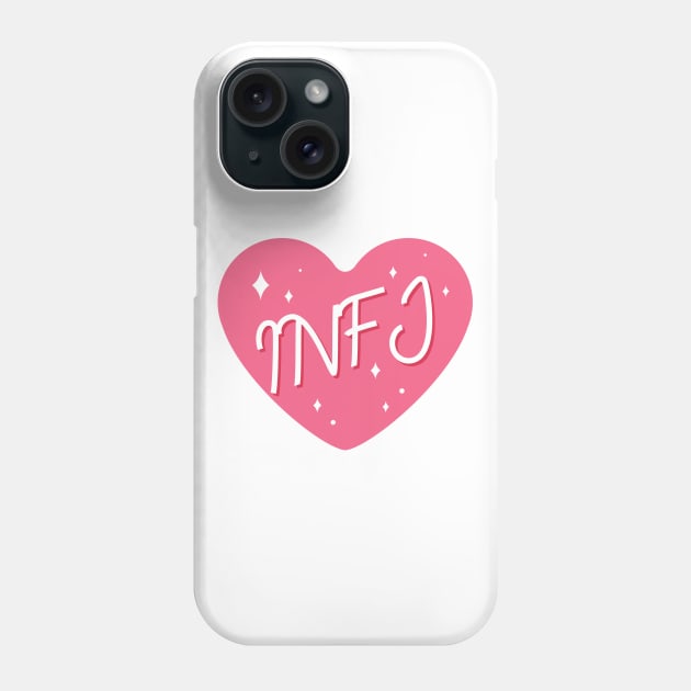 INFJ personality typography Phone Case by Oricca