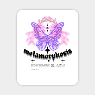 Abstract Butterfly Lightning Art - Metamorphosis Star Design Magnet