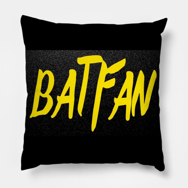 BATFAN "BLACK & YELLOW" Pillow by TSOL Games