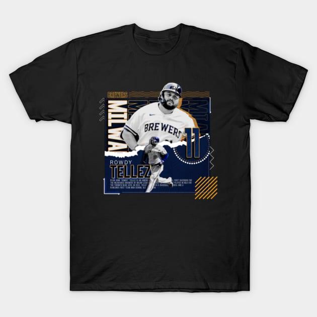 Rinkha Rowdy Tellez Baseball Edit Tapestries Brewers T-Shirt