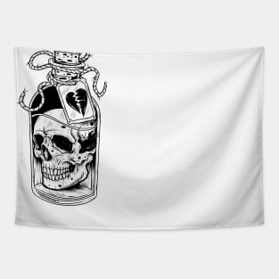 Toxic skull Tapestry