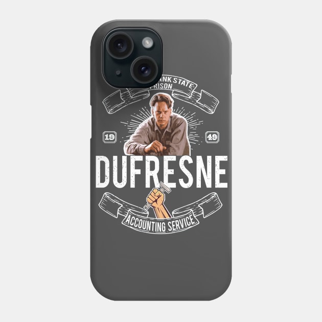 Andy Dufresne Accounting Service Phone Case by Alema Art