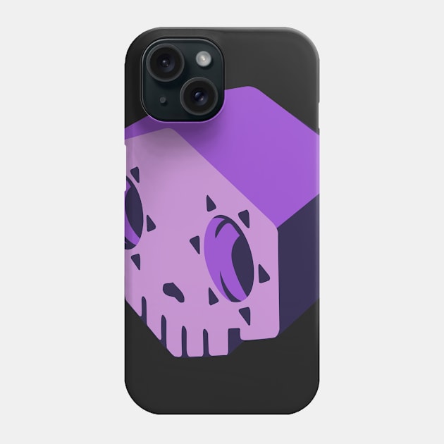 3D skull Phone Case by JamesCMarshall