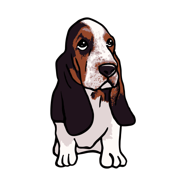 Basset Hound Dog by PetinHeart