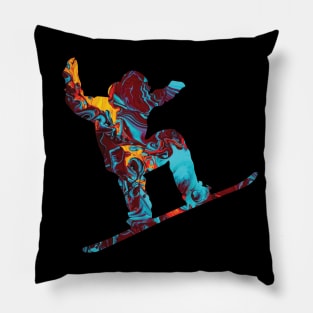 Skiing T-Shirt Pillow