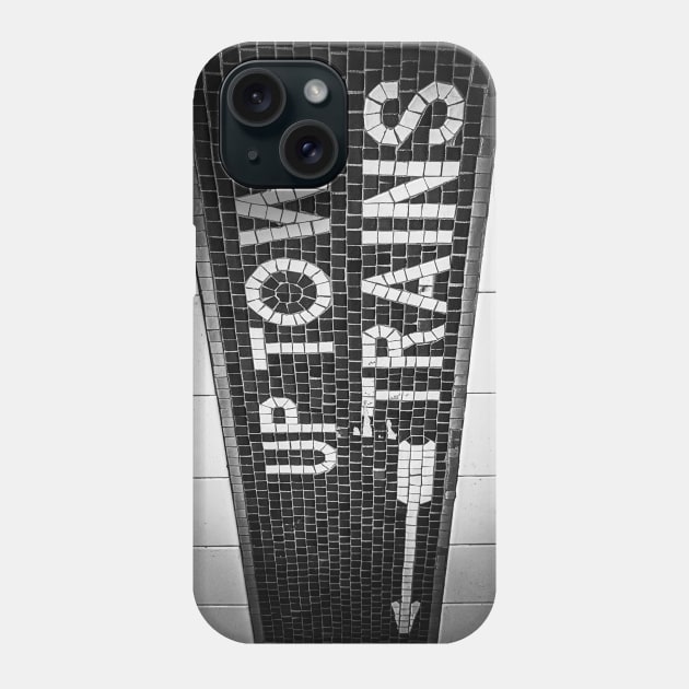 Up Town Trains (black and white) Phone Case by goldstreet