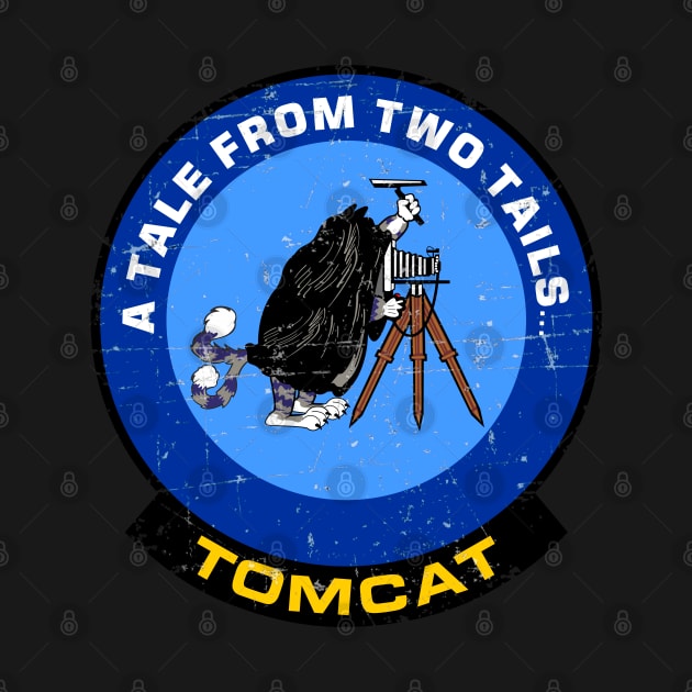 F-14 Tomcat - A Tale From Two Tails... - Blue Grunge Style by TomcatGypsy