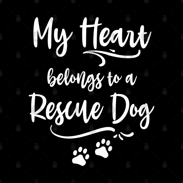 My heart belongs to a rescue dog by FloraLi