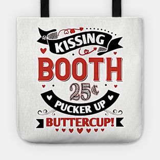 Kissing Booth 25 cents Pucker Up Buttercup Tote