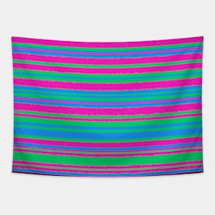 Polysexual grunge stripes Tapestry