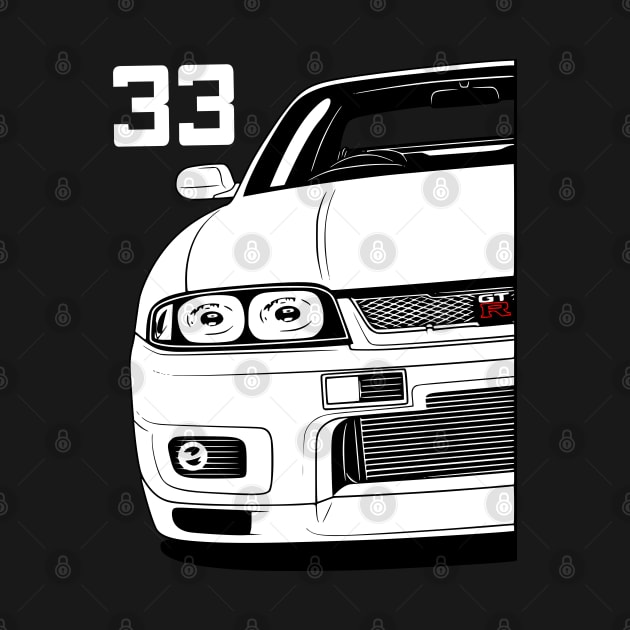 R33 GT-R Skyline JDM Tuning Car by Automotive Apparel & Accessoires