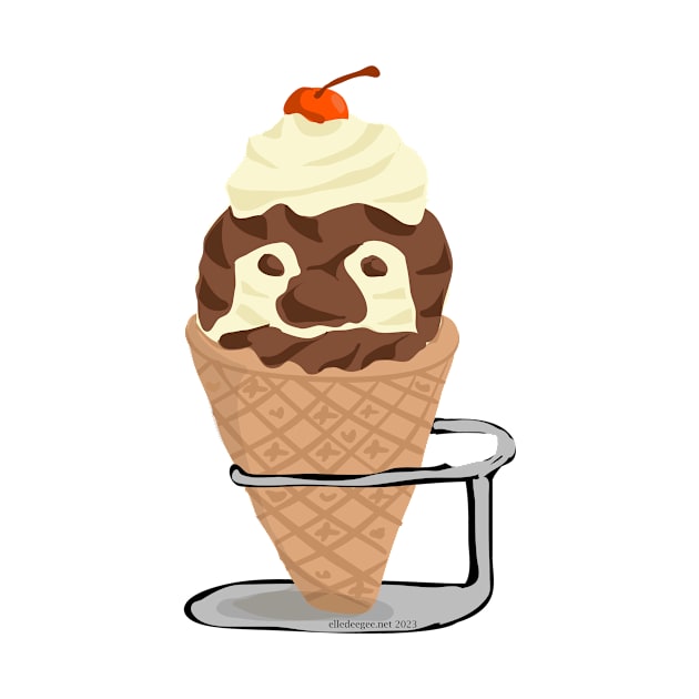 Ice Cream Penguin by BluegirlGraphics