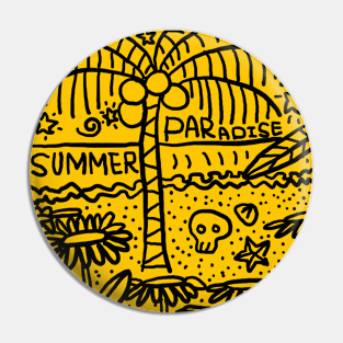 beach paradise Pin