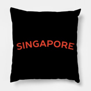 Singapore Typography Pillow