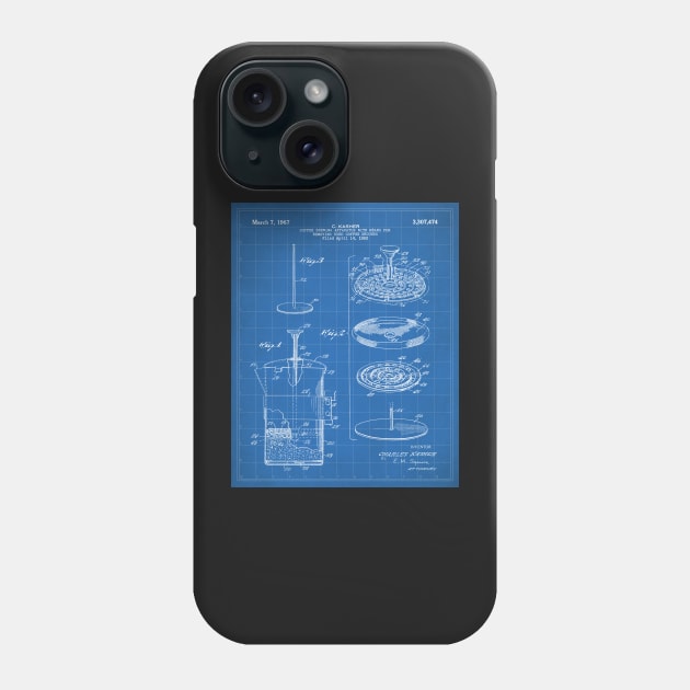 Coffee Filter Patent - Coffee Shop Art - Blueprint Phone Case by patentpress