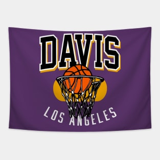 Davis Los Angeles Basketball Tapestry