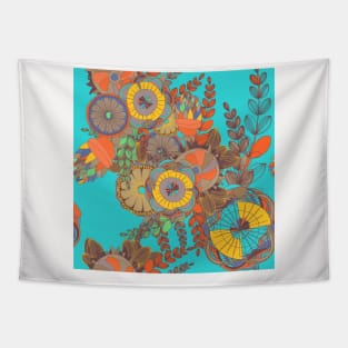 Abstract Floral Neck Gator Groovy Floral Abstract Tapestry