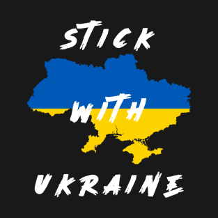 stick with ukraine black Shirt, Support Ukraine Shirt, Stand with Ukraine shirt, Puck Futin Shirt, Ukraine Flag Shirt, Ukranian Shirt, Ukraine Gifts T-Shirt