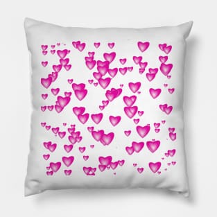 Little Pink Passion Hearts Pillow