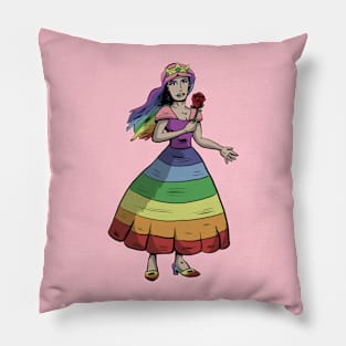 Rainbow Princess Pillow