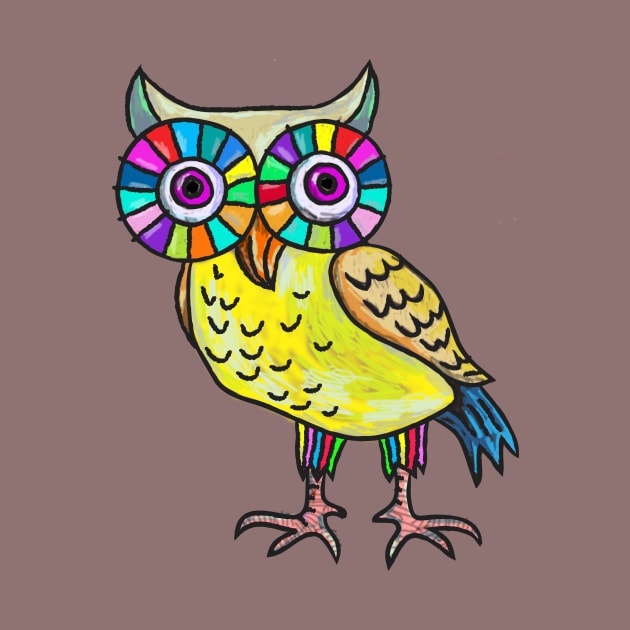 Rainbow Owl by martinussumbaji