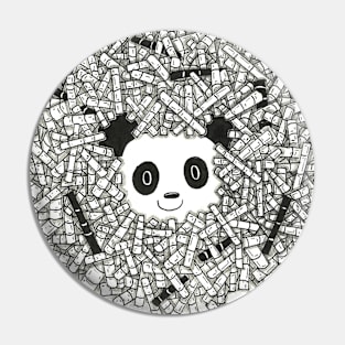 Panda and bamboo Pin