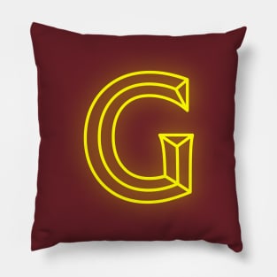 Letter G Letter Art Pillow