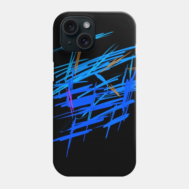 Abstract- blue Phone Case by Nikokosmos